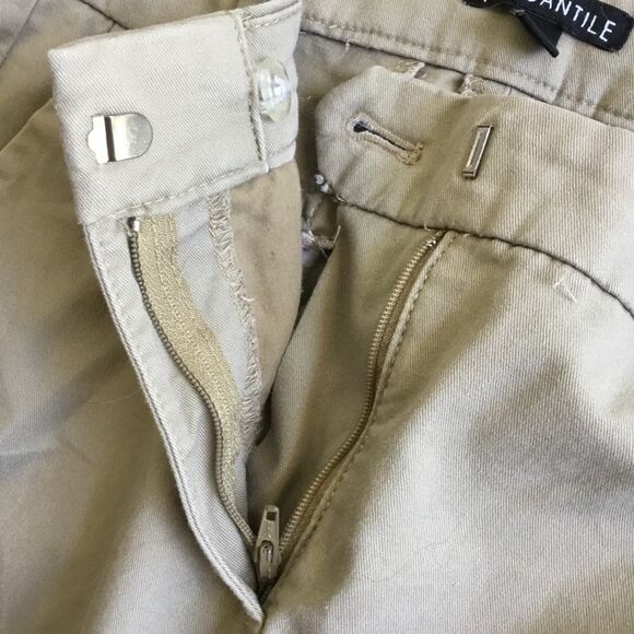 J Crew Mercantile Cotton Blend Minimalist Closet Staple Straight Leg Pants Sz 4 - Picture 7 of 9